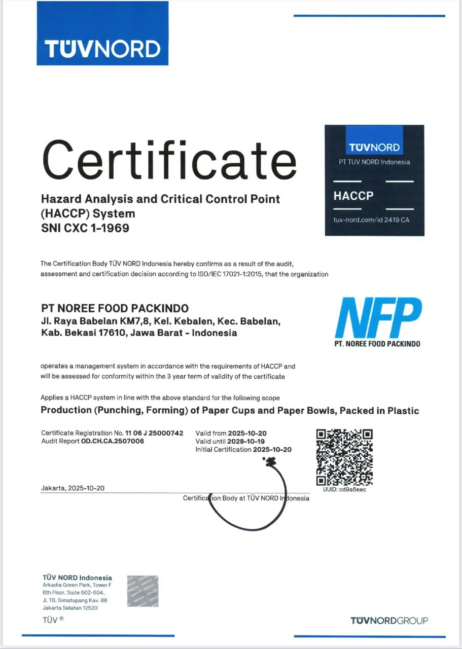 HACCP Certificate