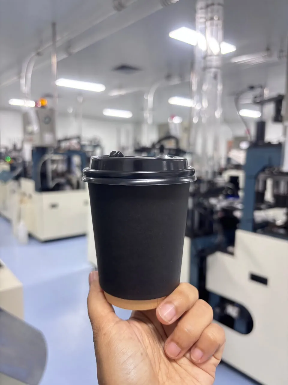 Black double wall cup